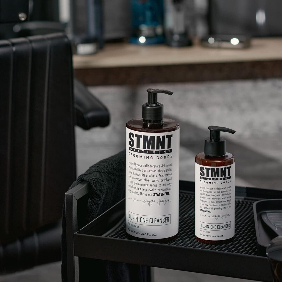 Stmnt Grooming Goods All-In-One Daily Cleanser | Sls/Sles Sulfates Free | Extra Caring Formula W/Activated Charcoal & Menthol