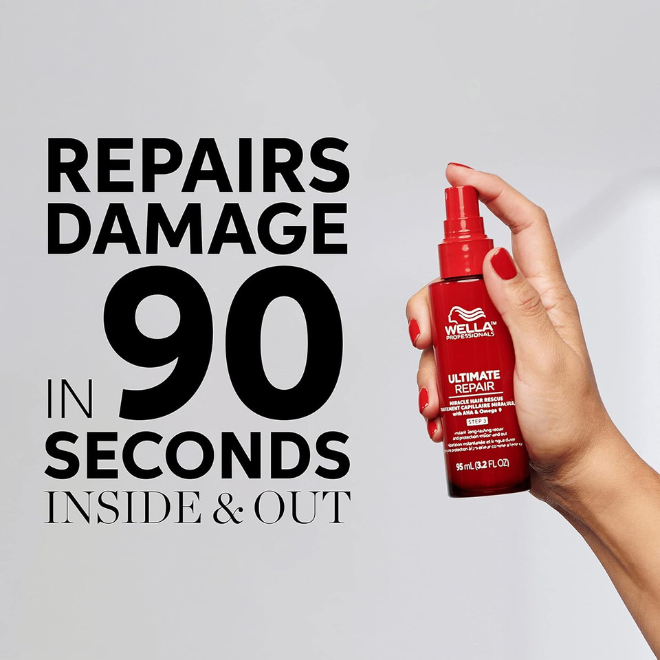 Wella Professionals Ultimate Repair Miracle Hair Rescue For Damaged Hair | Luxury Leave-In Treatment | Instant, Long-Lasting Repair & Protection In 90 Seconds | Safe For All Hair Types Wella Professionals Ultimate Repair Miracle Hair Rescue For Damaged Hair | Luxury Leave-In Treatment | Instant, Long-Lasting Repair & Protection In 90 Seconds | Safe For All Hair Types