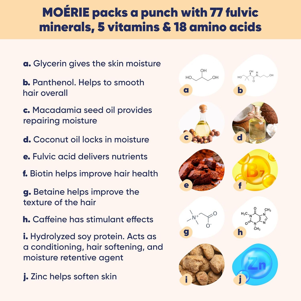 Moerie Volumizing Shampoo And Conditioner For Hair Loss - Thickening Products With Ingredients Of Natural Origin - Over 100 Active Ingredients For Thick, Long, Luscious Hair, 2 X 8.45 Fl Oz