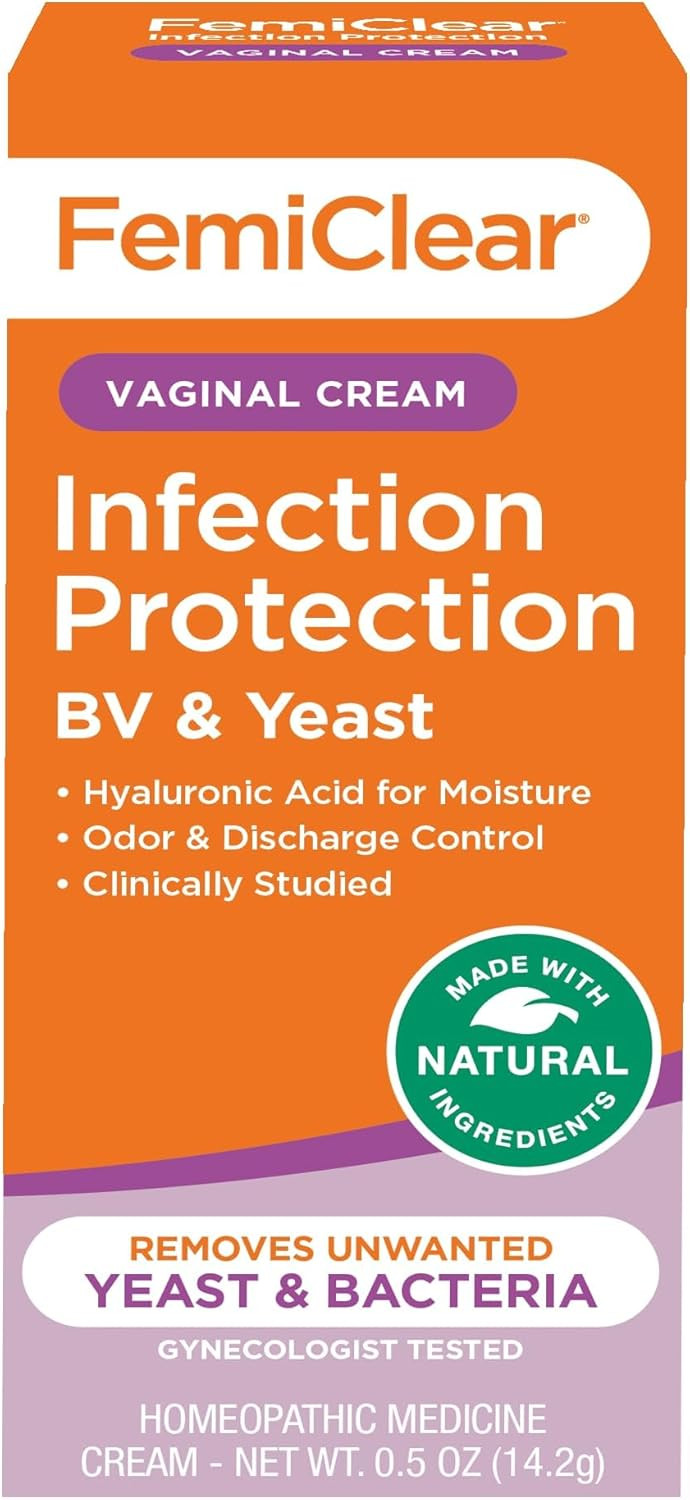 Femiclear Infection Protection Against Bv & Yeast - Natural Feminine Care Cream