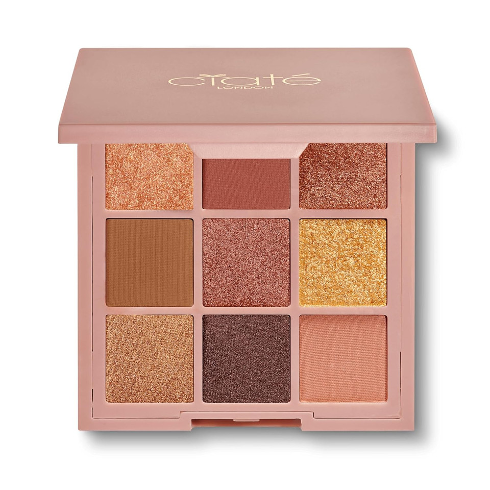 Ciaté London Trend 9-Pan Eyeshadow Palette - (Bronzed), Creamy And Highly-Pigmented Shades