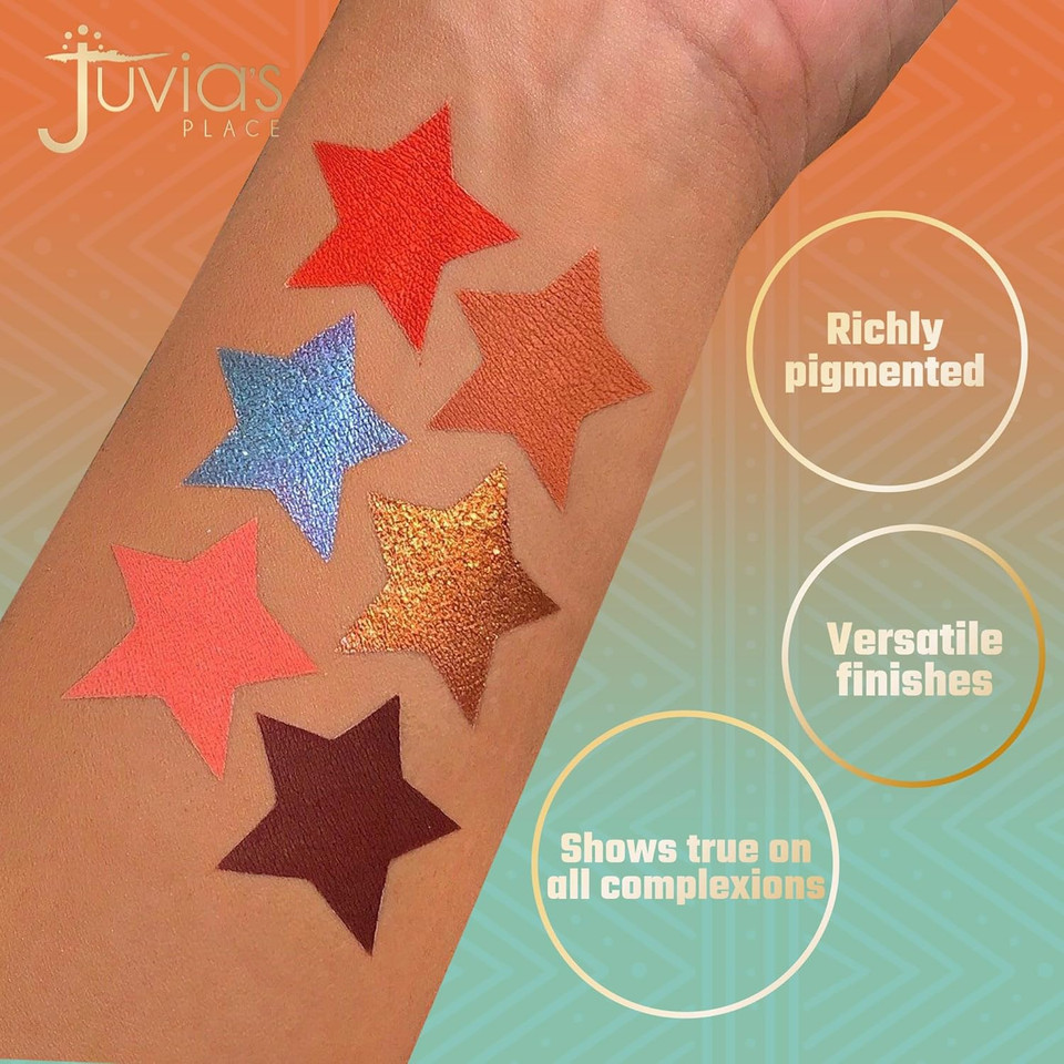 Juvia'S Place Palette The Berries - Mauves, Deep Pinks, & Perfect Berry Hues, Professional Eye Makeup, Pigmented Palette For Eye Color & Shine, Pressed, Shades Of 6