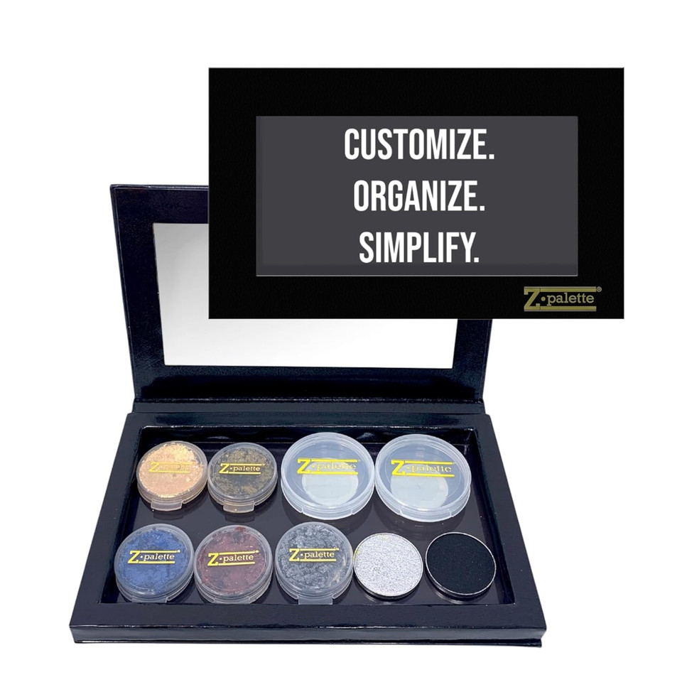Deep Medium Magnetic Makeup Palette, Empty Magnetic Palette, Universal Magnet Makeup Palette For Eyeshadows, Powders, Customizable Beauty Organizer With Clear Window Deep Medium Magnetic Makeup Palette, Empty Magnetic Palette, Universal Magnet Makeup Palette For Eyeshadows, Powders, Customizable Beauty Organizer With Clear Window