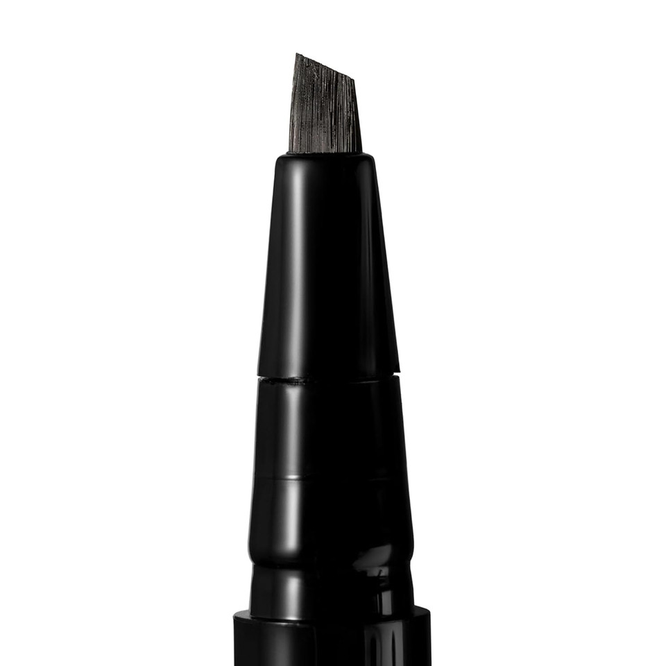 Arches And Halos Angled Bristle Tip Waterproof Brow Pen - Water Based And Smudge Proof Eyebrow Pencil - Extended Wear - Charcoal - 0.051 Oz