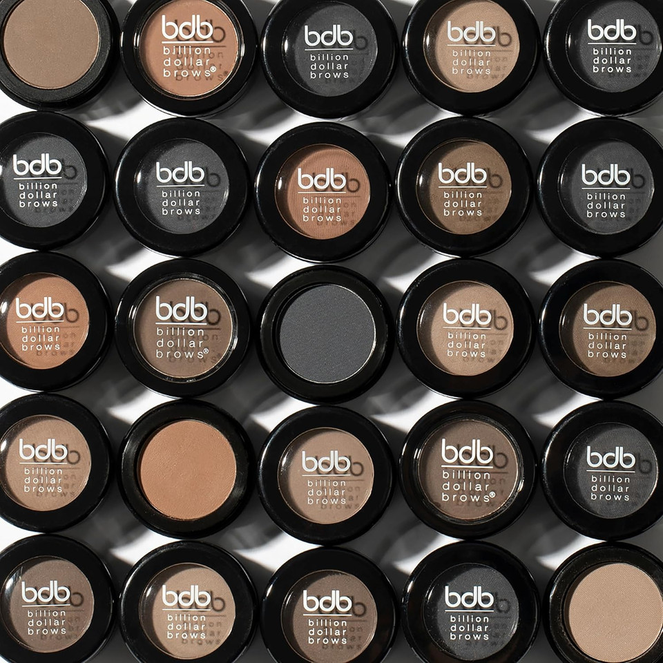 Bdb Eyebrow Powder & Definer Brush - Long-Lasting, Fuller & Fluffier Brows, Spoolie For Precision, Soft & Natural, Blonde