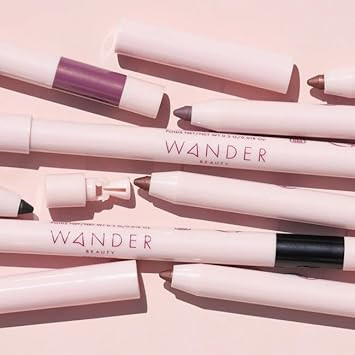 Wander Beauty Skyliner Automatic Gel Eyeliner (Jet Black) - Smudge-Proof Retractable Gel Liner - Precise Application With Built-In Eye Pencil Sharpener - Intense Pigment Gel Eyeliner - 0.01 Fl Oz