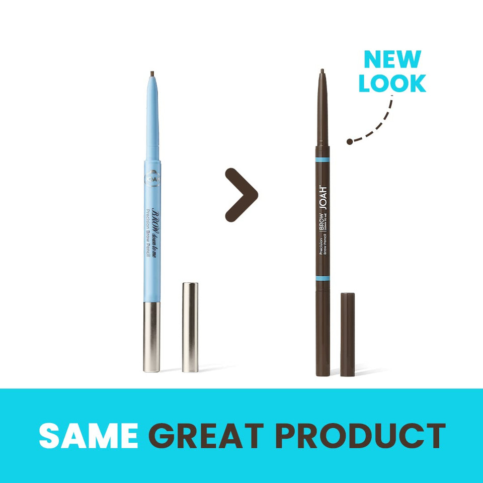 Joah Brow Down To Me Dual Brow Pencil And Gel, Triangular Tip, Tinted Gel, Long-Lasting Vegan Formula, Smudge-Free Pencil Tip, Lightweight, Water-Resistant, Light Brunette