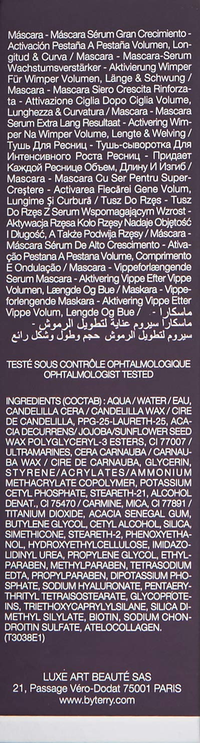 By Terry Mascara Terrybly Growth Booster Mascara 1 Black Parti-Pris 8G