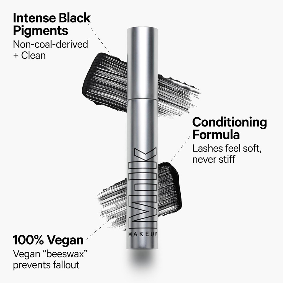 Milk Makeup Kush Mascara  Volumizing Mascara For Thicker, Fuller, High-Volume Lashes From Root To Tip  Clean, Vegan, Conditioning Formula