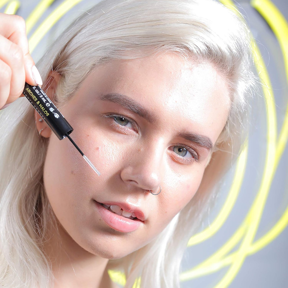 Arches & Halos Natural Hold Brow Gel - Coat And Condition Brows - Vegan And Cruelty Free Makeup - Clear, 0.1 Oz