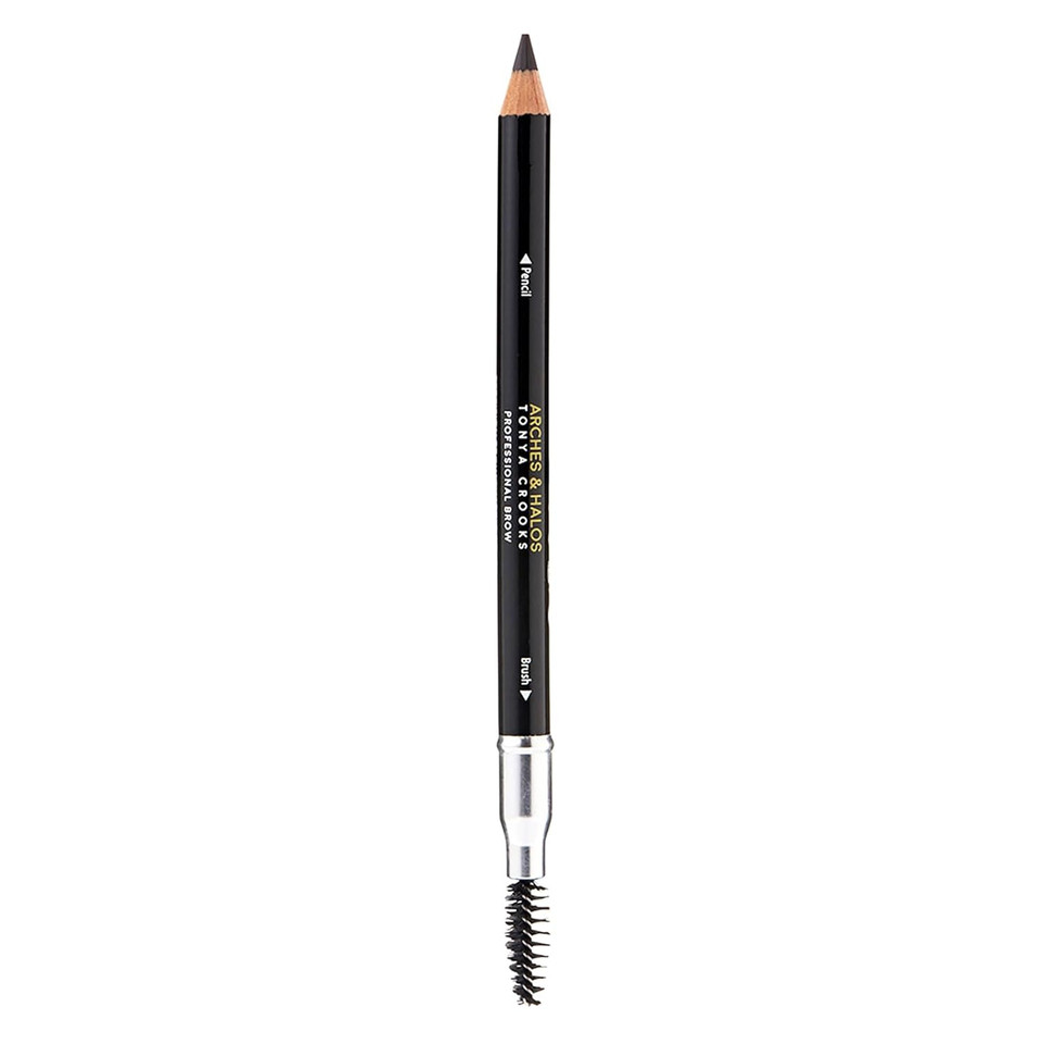 Arches & Halos Precision Brow Shaping Pencil - Double Sided Eyebrow Filler And Spoolie Brush - Creamy Texture For Shaping And Defining With Ease - Vegan, Cruelty Free - Espresso - 0.070 Oz