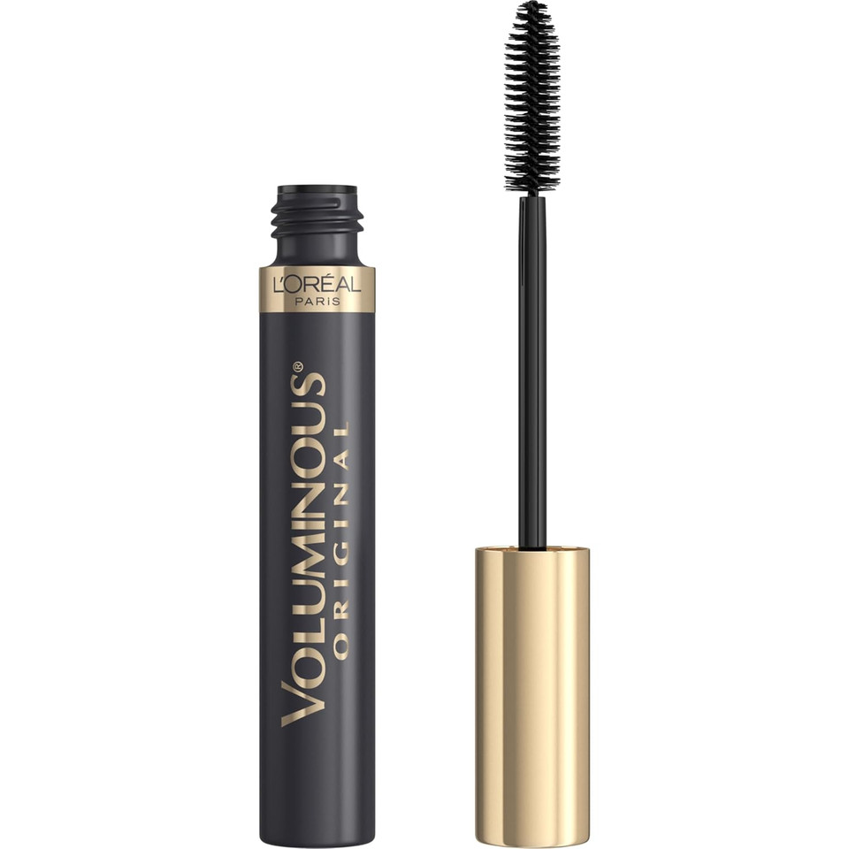 LOréal Paris Original Voluminous Mascara Makeup Set, Includes Building Volume And Length Mascara And Infallible Eyeliner, Blackest Black, 1 Kit