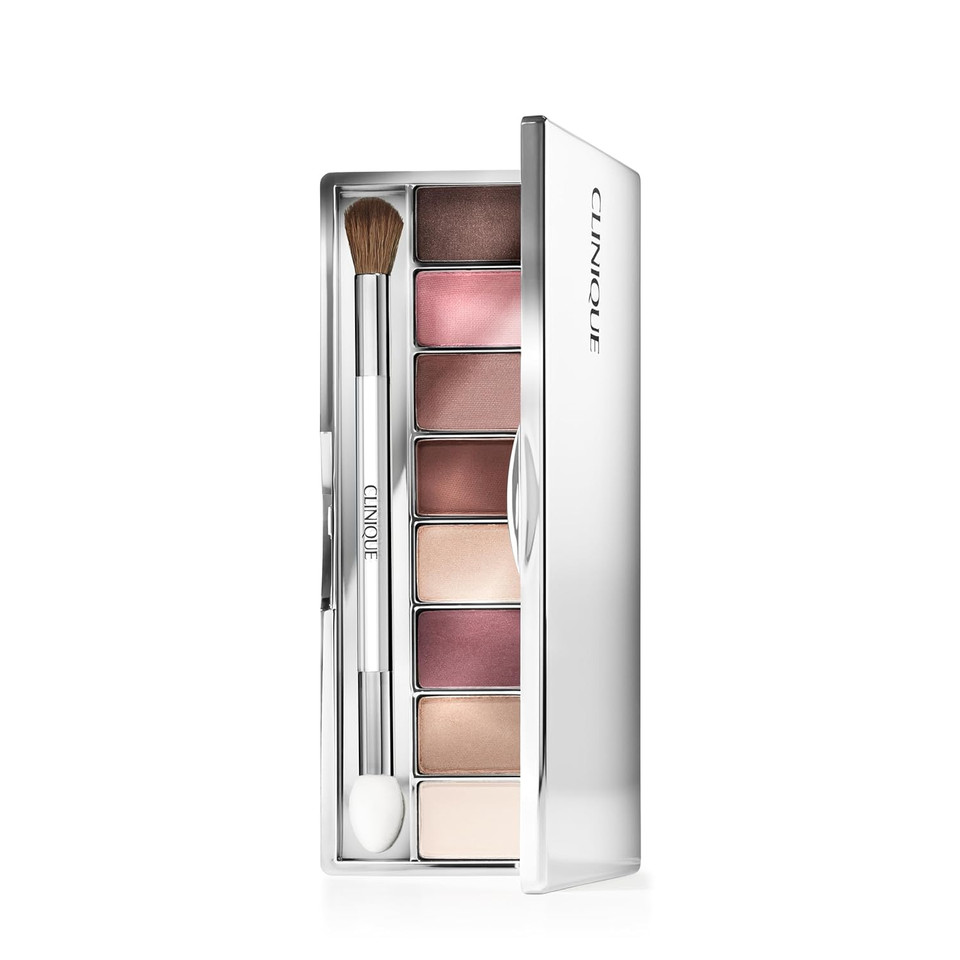Clinique All About Shadow Eye Shadow Palette, 8 Silky + Buildable Shades | Safe For Sensitive Eyes