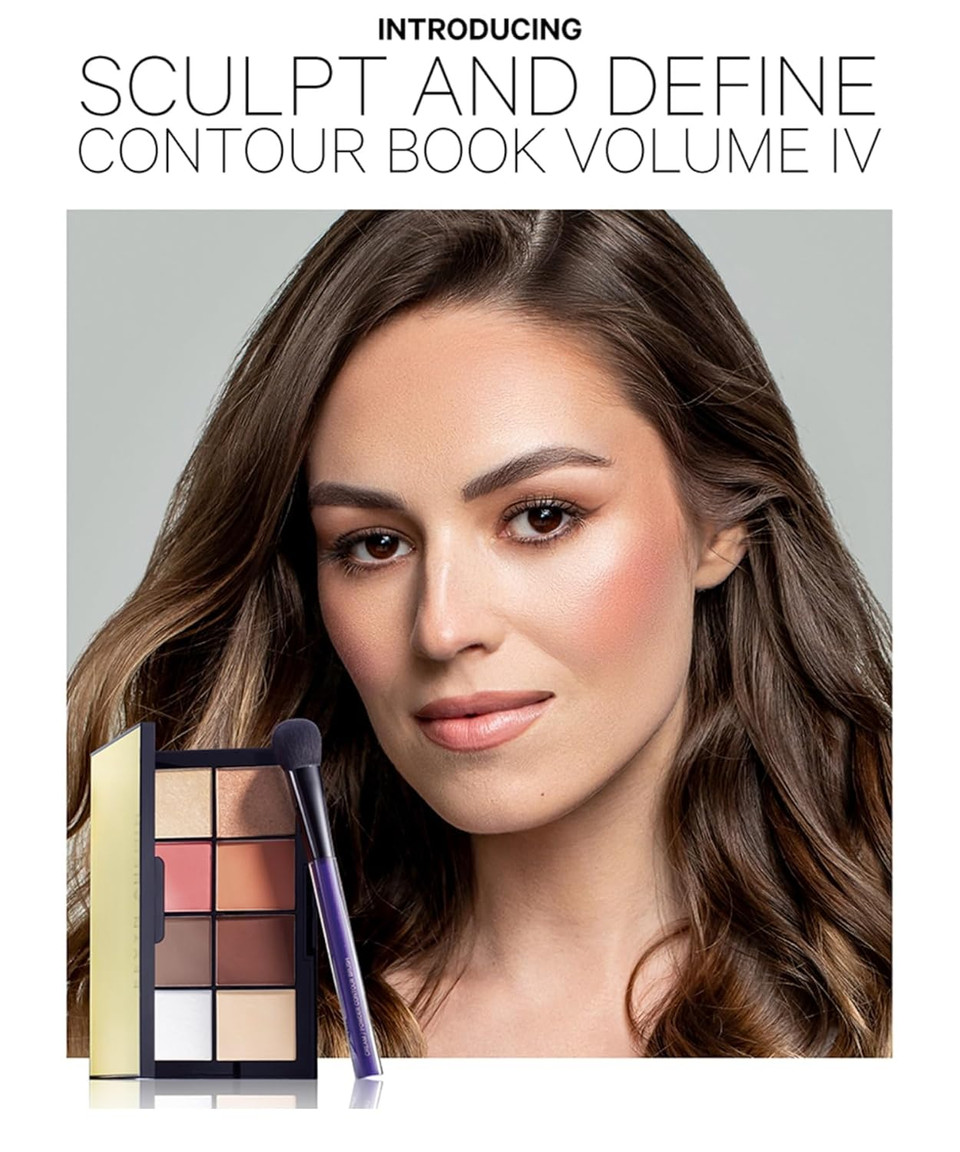 Kevyn Aucoin Sculpt And Define Contour Book: All-In-One Makeup Artist Palette Compact. Defines Facial Features. Eyes, Cheekbone, Nose & Jawline. Highlighters To Glow. All Skin Tones & Shapes