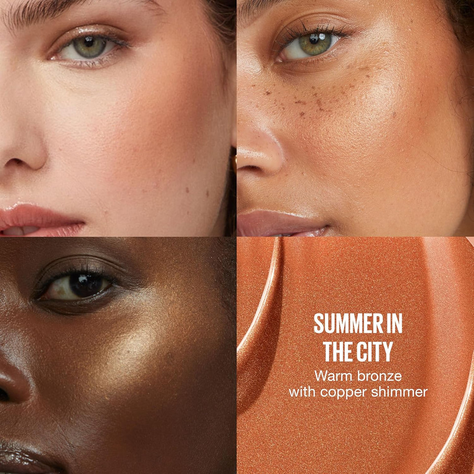 Maybelline Sunkisser Multi-Use Liquid Blush And Bronzer, Blendable, Longwear, Glowy Make Up, Summer In The City, 1 Count