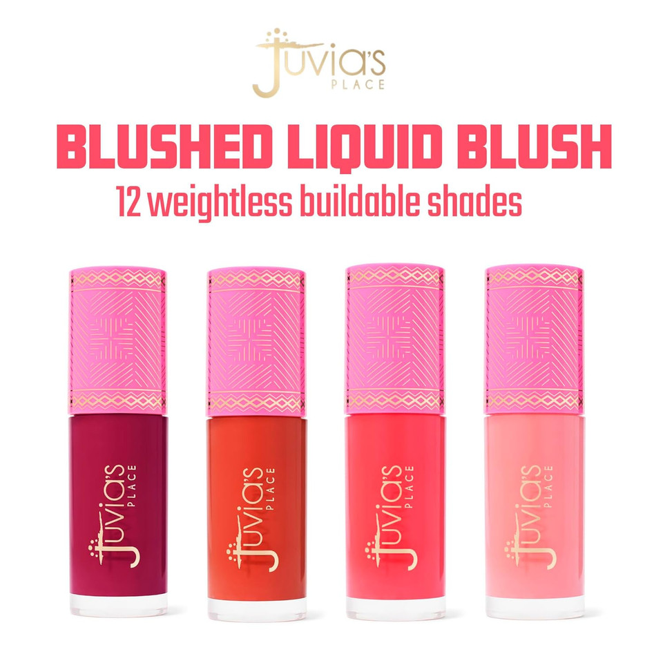 Juvia'S Place Blushed Liquid Blush Lilylove - Dewy Tint Cheeks Makeup Glow Pigment Effortless Beauty Long Lasting Cosmetics Soft Creamy Natural Buildable All Skin Color Light Flawless Finish Blend