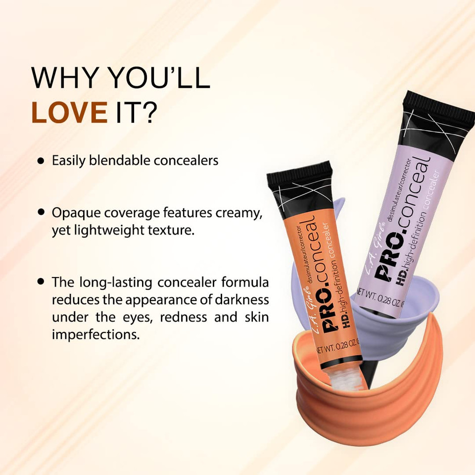 L.A. Girl Hd Pro.Conceal, Lavender Corrector Gc993