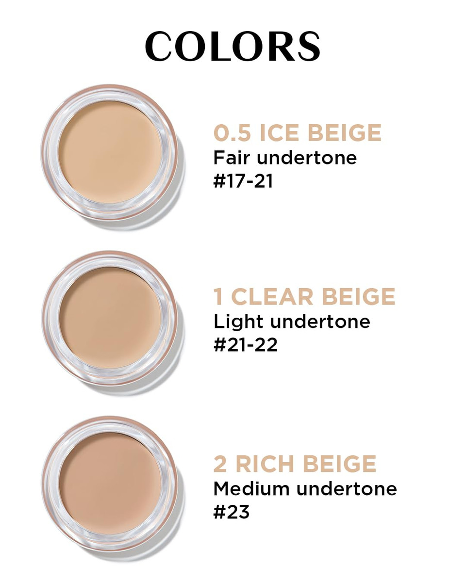Thesaem Cover Perfection Pot Concealer #0.5 Ice Beige - High Adherence & Coverage Balm, Conceals Blemish & Acne Spots, Matte Finish Sebum Control For Oily And Combination Skin