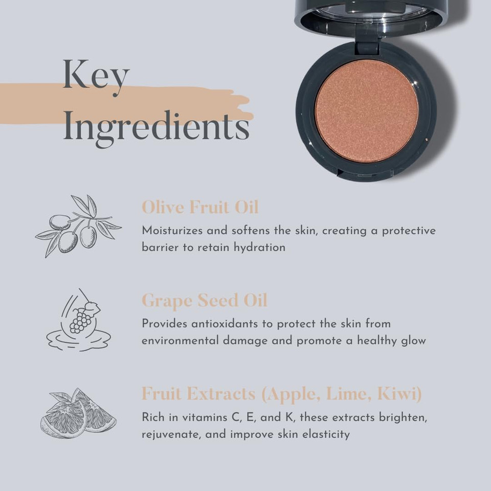 Cheek Envy Blush For Cheeks - Infused With Vitamins & Antioxidants, Long-Lasting, Buildable, Smooth Finish, Clean Beauty - Georgian Glow Makeup Blush Powder 0.88 Oz