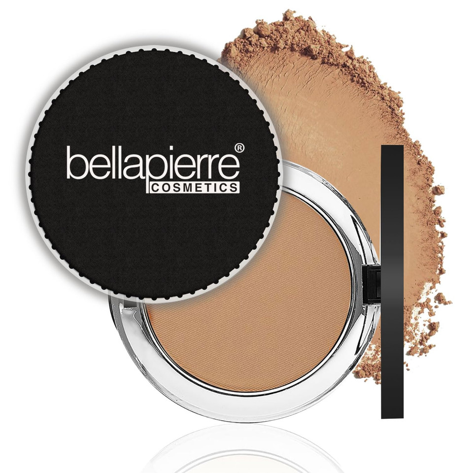 Bellapierre Compact Mineral Foundation Spf 15 | Vegan & Cruelty Free Natural Makeup | Full Coverage Matte Foundation | Hypoallergenic | Oil & Talc Free - 0.35 Oz - Brown Sugar