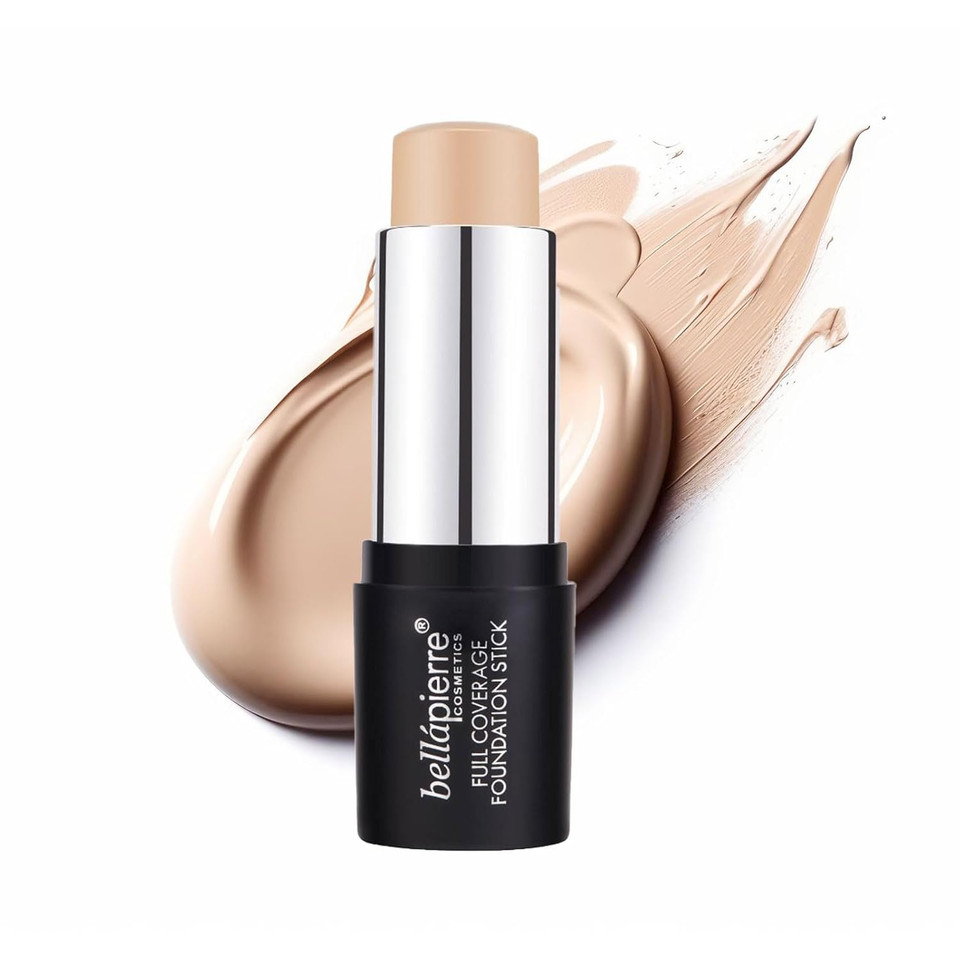 Bellapierre Mineral Foundation Stick | Full Coverage Matte Finish | Cruelty Free | Non-Toxic And Paraben Free | Compact Tube - 0.35 Oz - Medium Bellapierre Mineral Foundation Stick | Full Coverage Matte Finish | Cruelty Free | Non-Toxic And Paraben Free | Compact Tube - 0.35 Oz - Medium