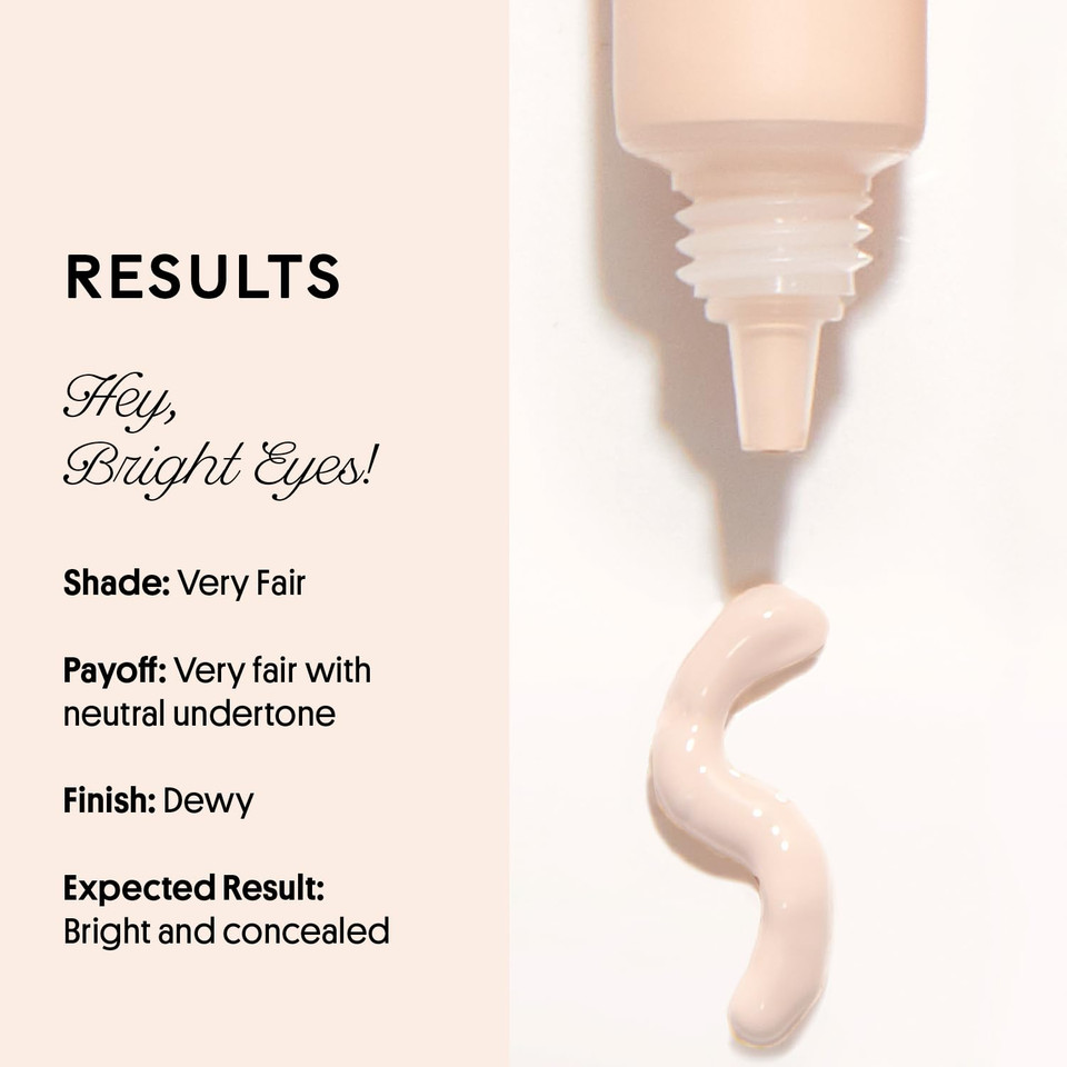 Winky Lux Peeper Perfect Under Eye Concealer, Makeup & Eye Brightener, Full Coverage Concealer For Dark Circles, Color Corrector & Eye Primer, With Collagen, Hyaluronic Acid & Vitamin E (Very Fair)