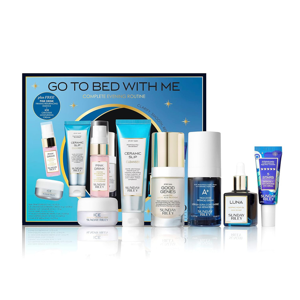 Sunday Riley Go To Bed With Me Complete Anti Aging Evening Skincare Set, 1 Ct