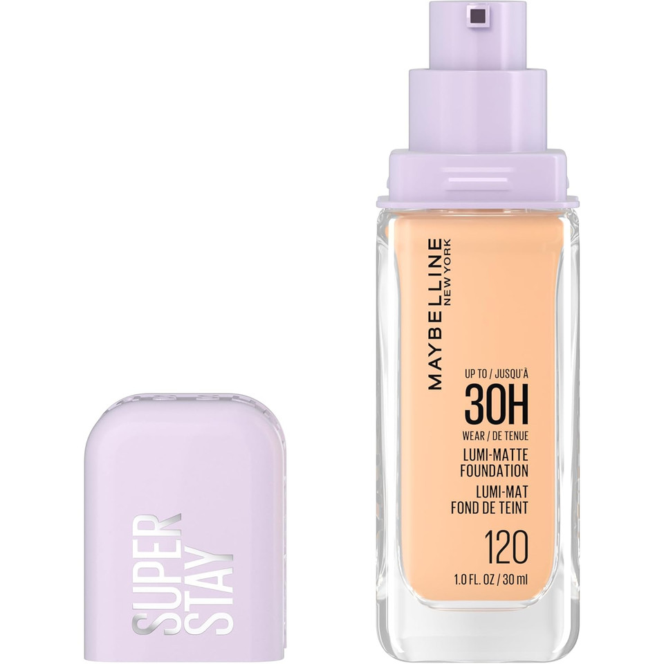 Maybelline Super Stay Lumi-Matte Foundation, Lightweight And Buildable Full Coverage Foundation Makeup For Up To 30Hr Wear, 368, 1 Count