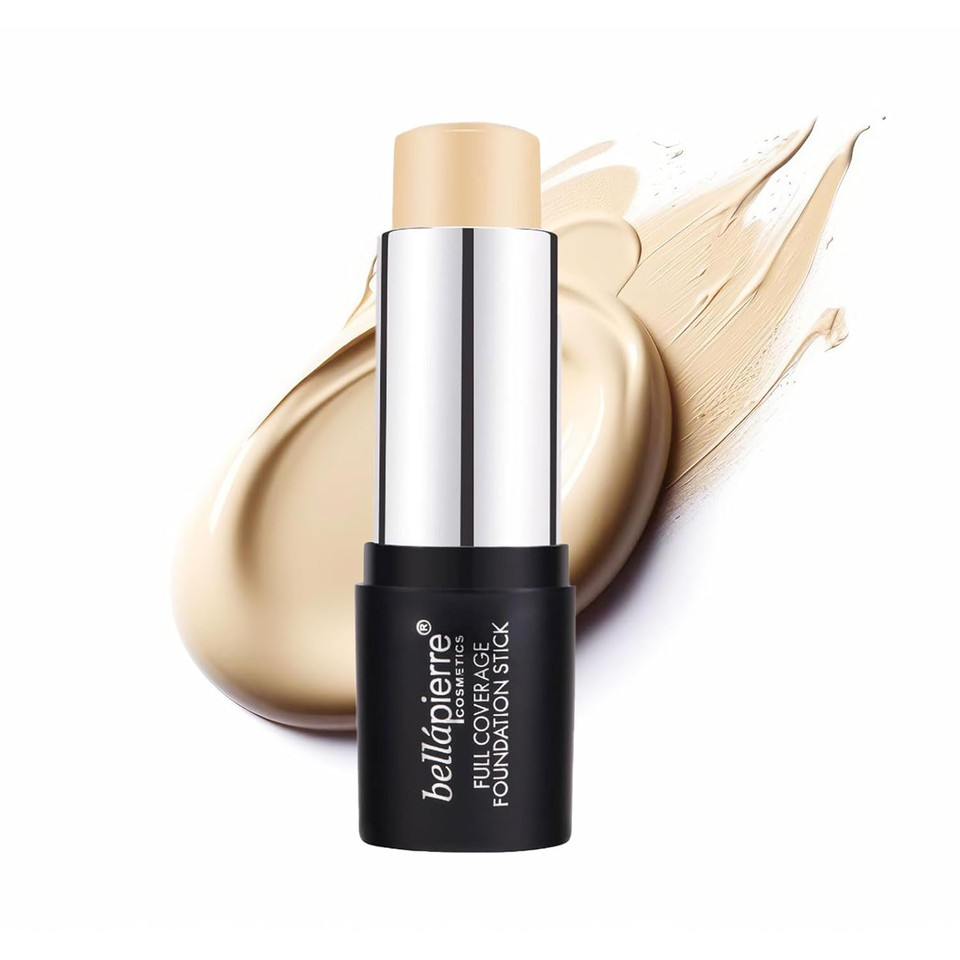 Bellapierre Mineral Foundation Stick | Full Coverage Matte Finish | Cruelty Free | Non-Toxic And Paraben Free | Compact Tube - 0.35 Oz - Deep