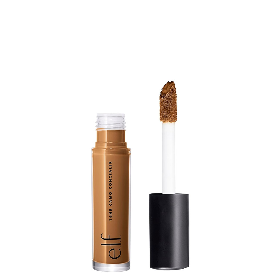 E.L.F. 16Hr Camo Concealer, Full Coverage & Highly Pigmented, Matte Finish, Deep Caramel, 0.203 Fl Oz (6Ml)