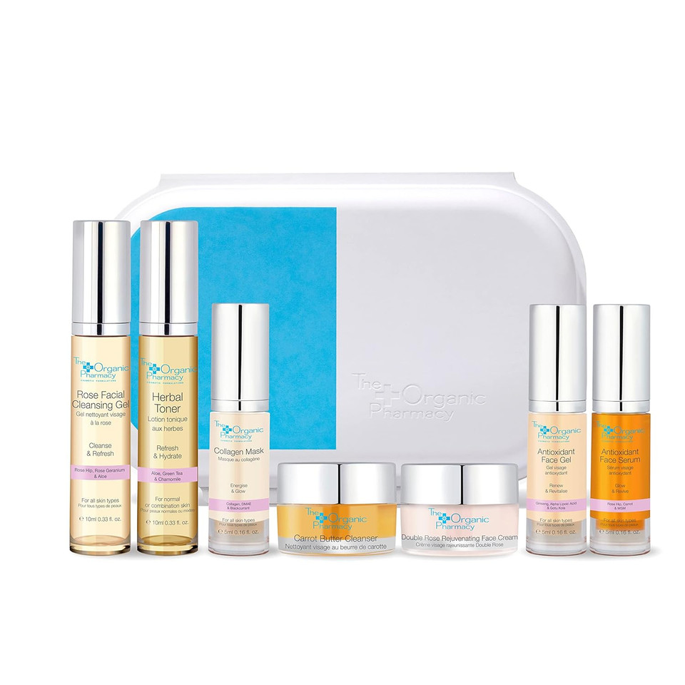 The Organic Pharmacy Essential Skin Care Kit - 7 Pc Travel-Size Collection