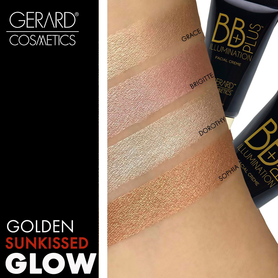 Gerard Cosmetics Bb Plus Illumination Cream, Skin Perfecting Liquid Highlighter Bb Cream For A Natural Radiant Glow, Multi Use Illuminizer Makeup, Sophia