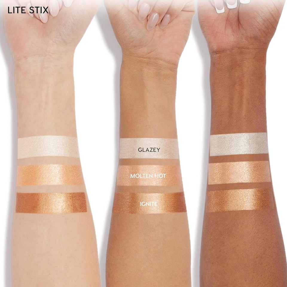 Colourpop Lite Stix Cream Highlighter - Blendable Highlighter Makeup With A Luminous, Dewy Finish - Long-Lasting Formula And Easy On-The-Go Application - Glazey (0.33 Oz)