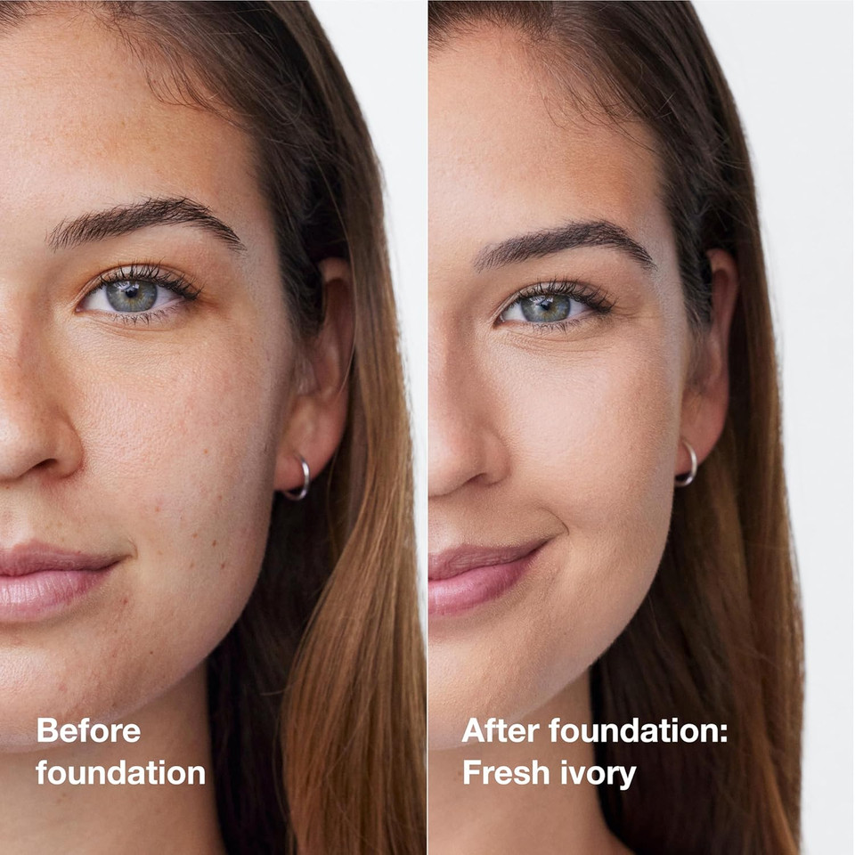 Clinique Acne Solutions Liquid Foundation Makeup With Salicylic Acid For Dry Combination To Oily Skin Types | Medium Coverage, Natural Matte Finish