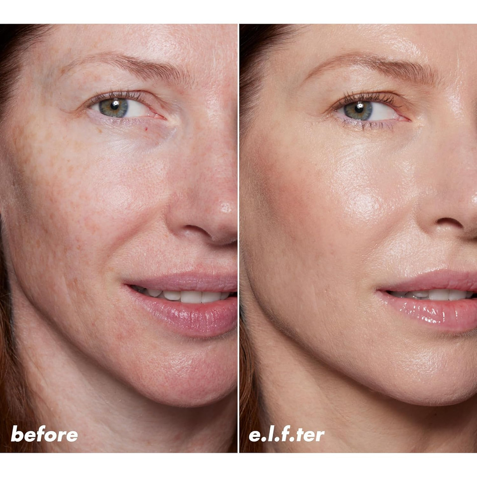 E.L.F. Halo Glow Skin Tint Spf 50, Tinted Moisturizer For Light, Buildable Coverage, Creates A Natural Glow, Vegan & Cruelty-Free, 4 Light Neutral