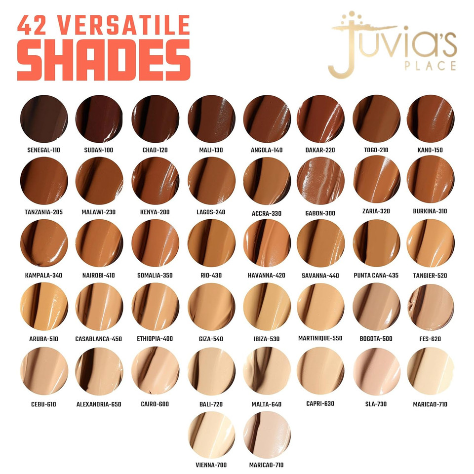 Juvia'S Place I Am Magic Velvety Matte Liquid Foundation 530 - Ibiza - Medium W/Cool, Golden Undertone, Makeup Foundation Full Coverage, Lightweight, Long Wear, Velvety Matte Finish