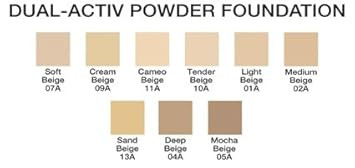 Jolie Dual-Activ Matte Finish Pressed Powder Foundation (Cream Beige)