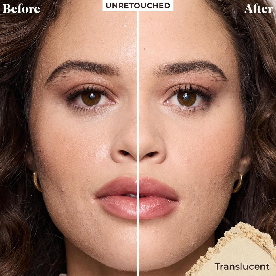 Laura Mercier Translucent Loose Talc-Free Setting Powder Ultra-Blur: Natural & Blurring Finish, Long Lasting, For Normal To Dry + Mature Skin, 4 Shades For All Skin Tones, Hyaluronic Acid Infused