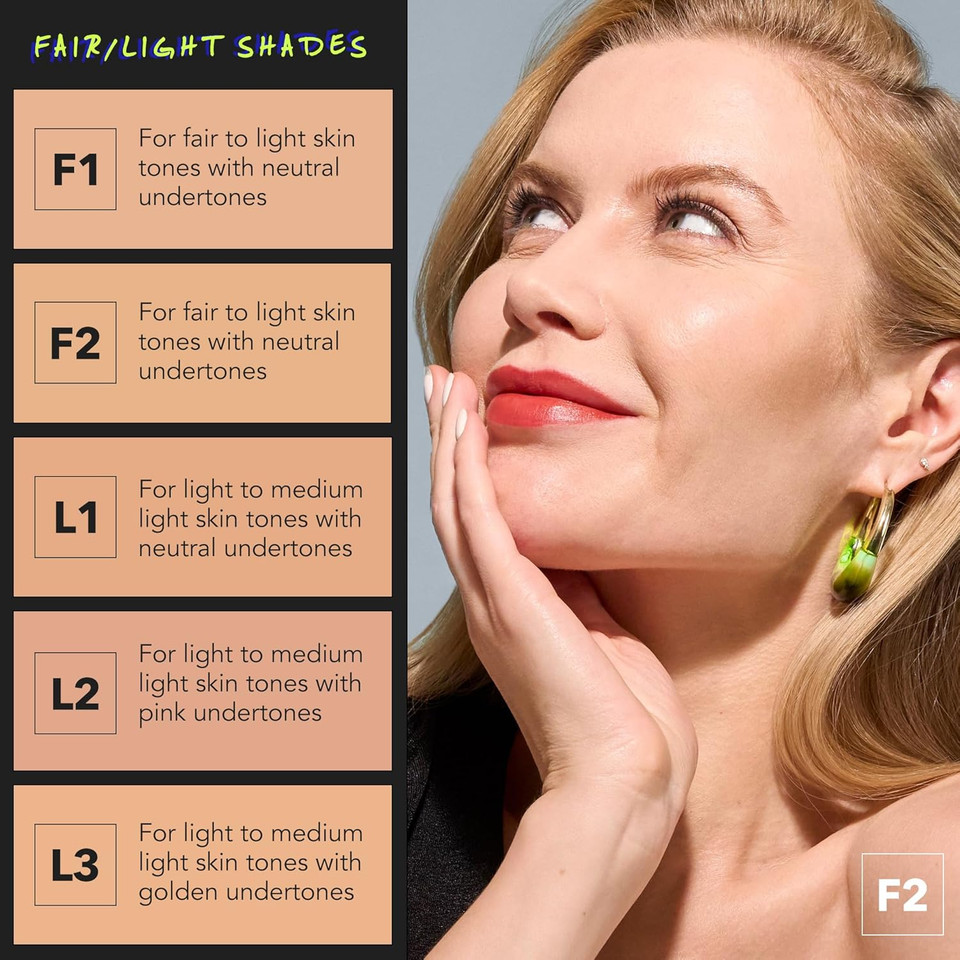 Cover Fx Power Play Foundation - Shade D1 - Buildable Full Coverage - Waterproof Sweat-Proof Transfer-Proof - Natural Matte Finish - All Skin Types