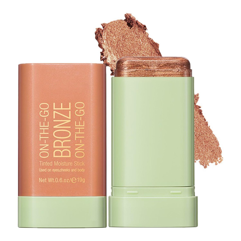 Mysense Orange Cream Blush Stick, On-The-Go Blush, Multi-Use Makeup Blush Stick For Cheeks Lips Eyes, Solid Moisturizer Stick Blush Makeup Natural Matte Finish Waterproof Long-Lasting, 03 Coral Orange