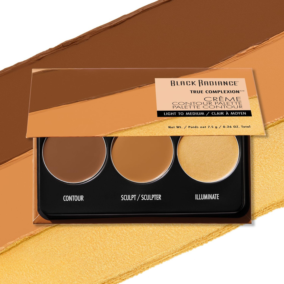 Black Radiance True Complexion Creme Contour Palette, Medium To Dark, 7.5 Gram