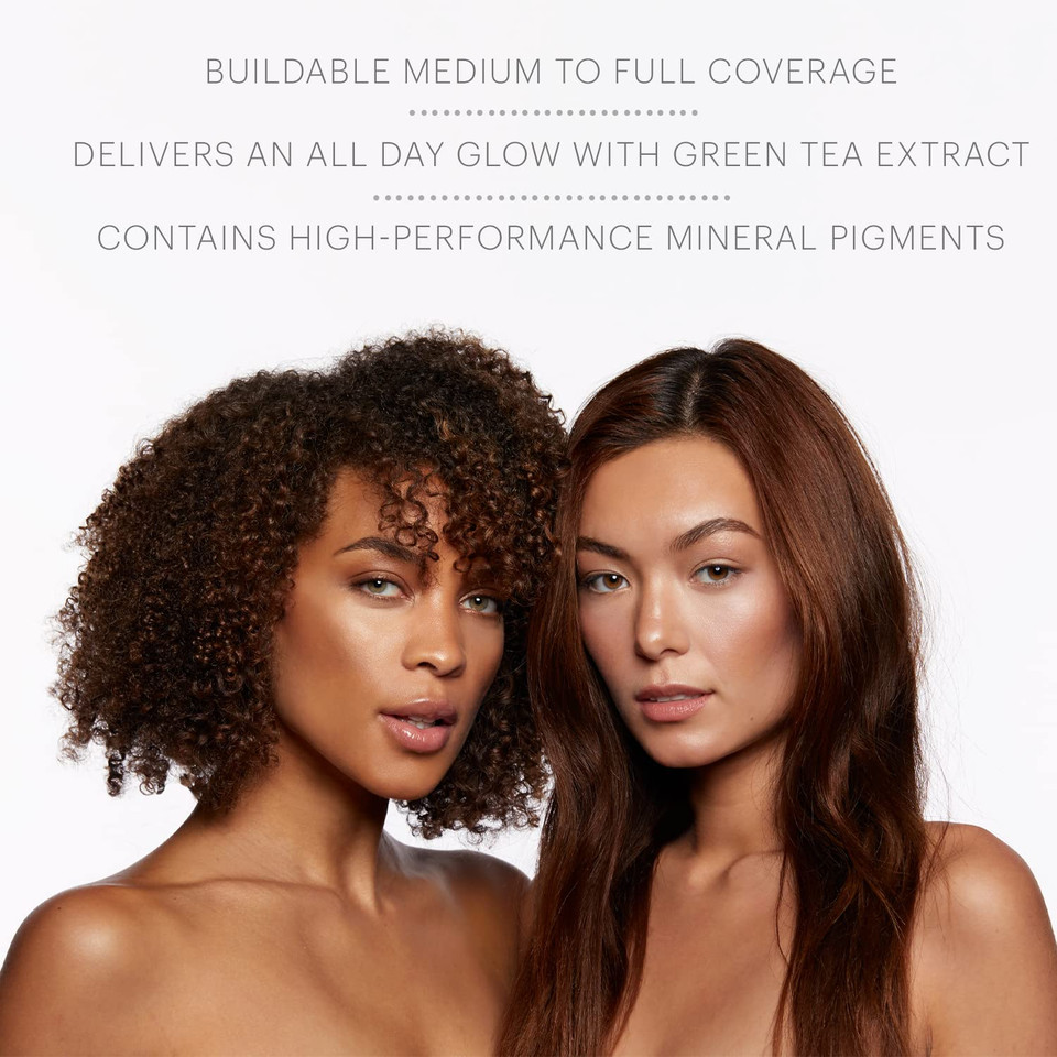 Glo Skin Beauty Satin Cream Foundation Makeup For Face, Natural Fair - Full Coverage, Semi Matte Finish, Conceal Blemishes & Even Skin Tone