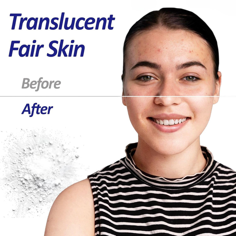 Translucent Setting Powder For A Natural Matte Finish, Lightweight Face Powder With Skin-Smoothing Amino Acid Formula Translucent Pressed Powder, Floral Bouquet, 0.87 Fl Oz