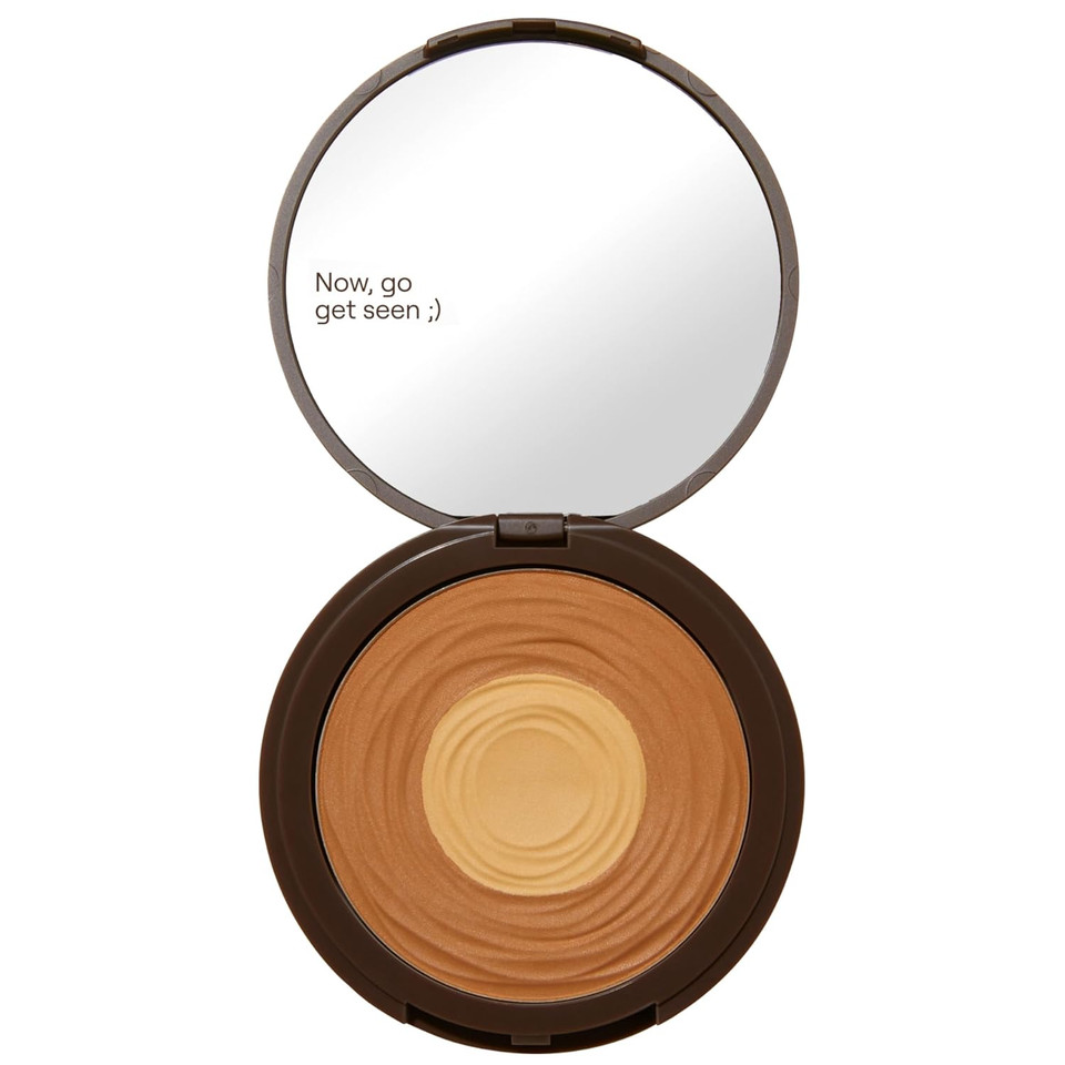 Live Tinted Hueskin Brightening Core Setting Powder - Hydrating, Shine Control Blurring Setting Powder Formulated With Hydrating Phytosqualane For A Natural Soft Matte Finish - Deep Shade