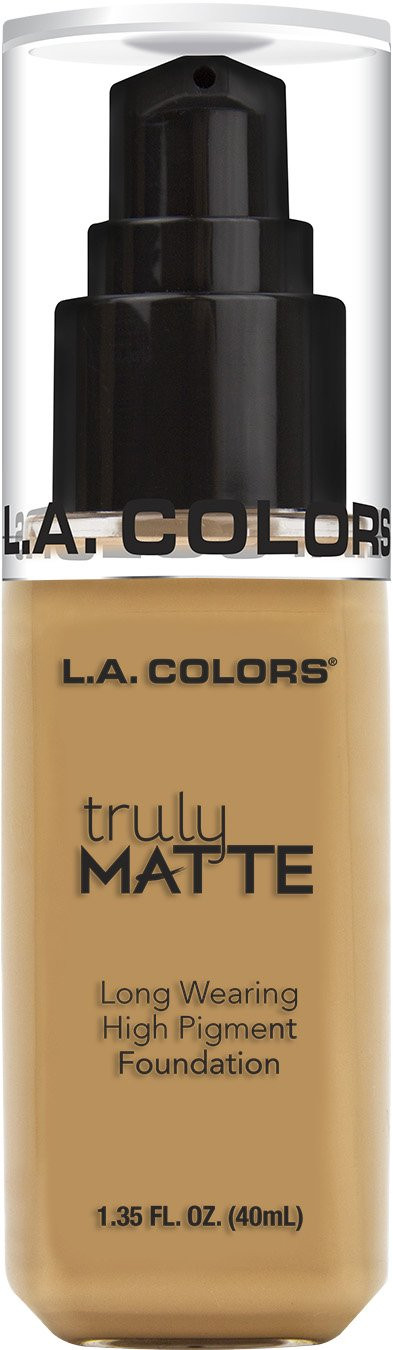 L.A. Colors Truly Matte Foundation, Warm Caramel Clm362