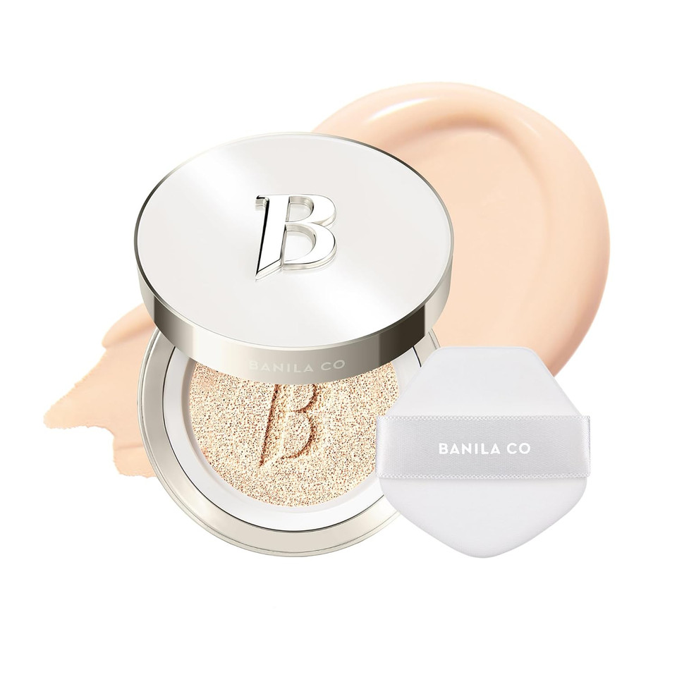 Banila Co Covericious Ultimate Cover Cushion | Up To 100Hr Long-Wear Foundation | 20 Shades For All Skin Tones | Matte & Lightweight Finish | Korean Cushion Foundation (14G / 0.49 Oz), 19C Light