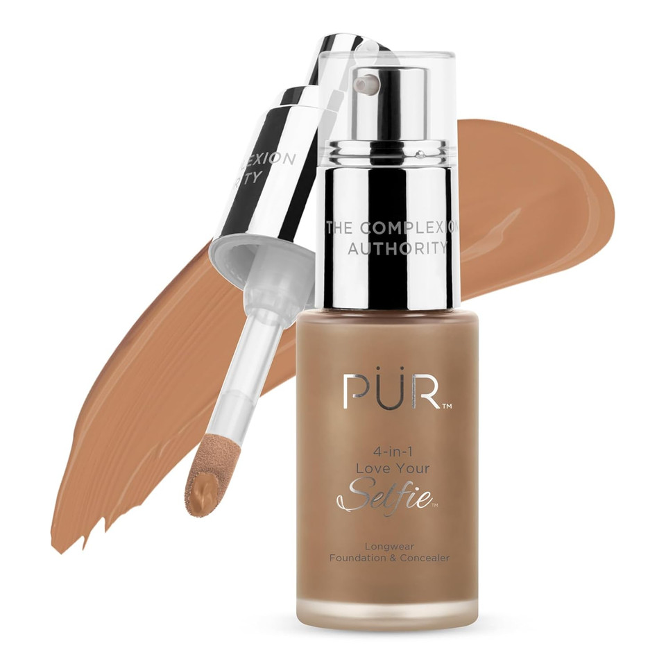 4-In-1 Love Your Selfie Longwear Foundation & Concealer Full Coverage Liquid Foundation, Hydrating Formula, Cruelty Free