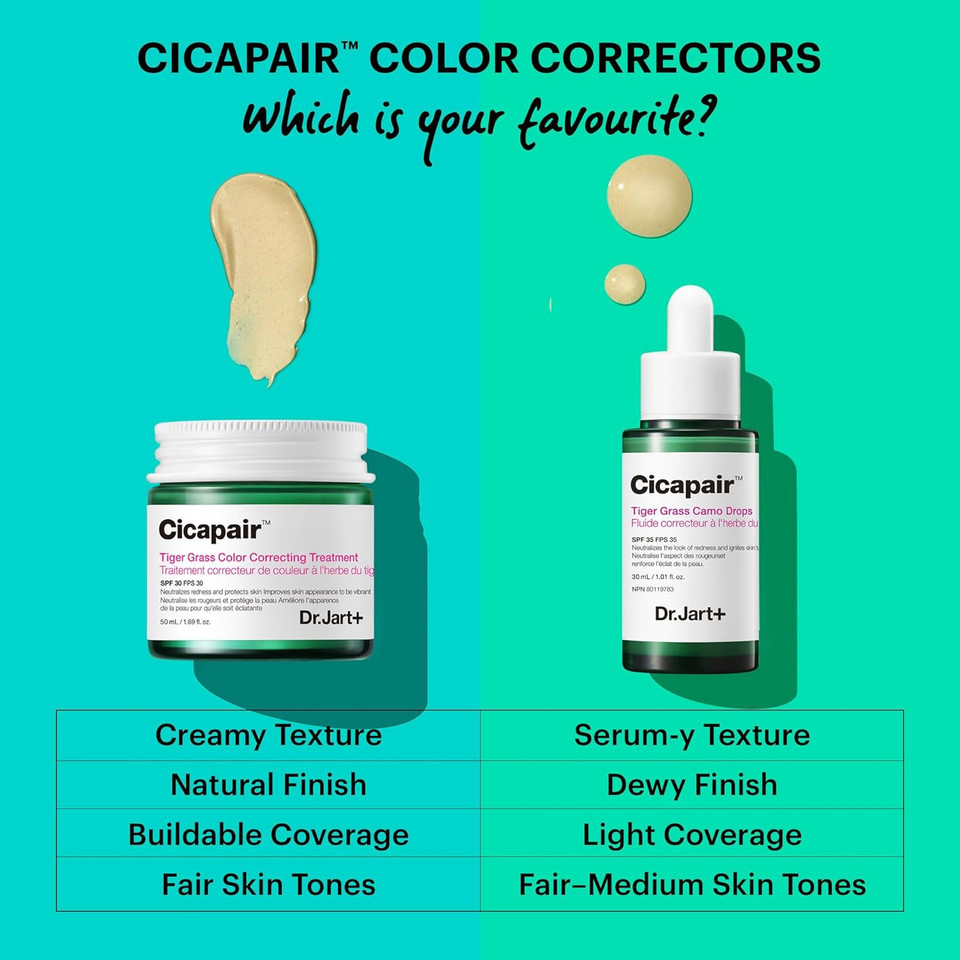 Dr.Jart+ Cicapair Soothing Color Correcting Treatment Spf 30 With Centella Asiatica Extracts | Cc Cream | Korean Skin Care