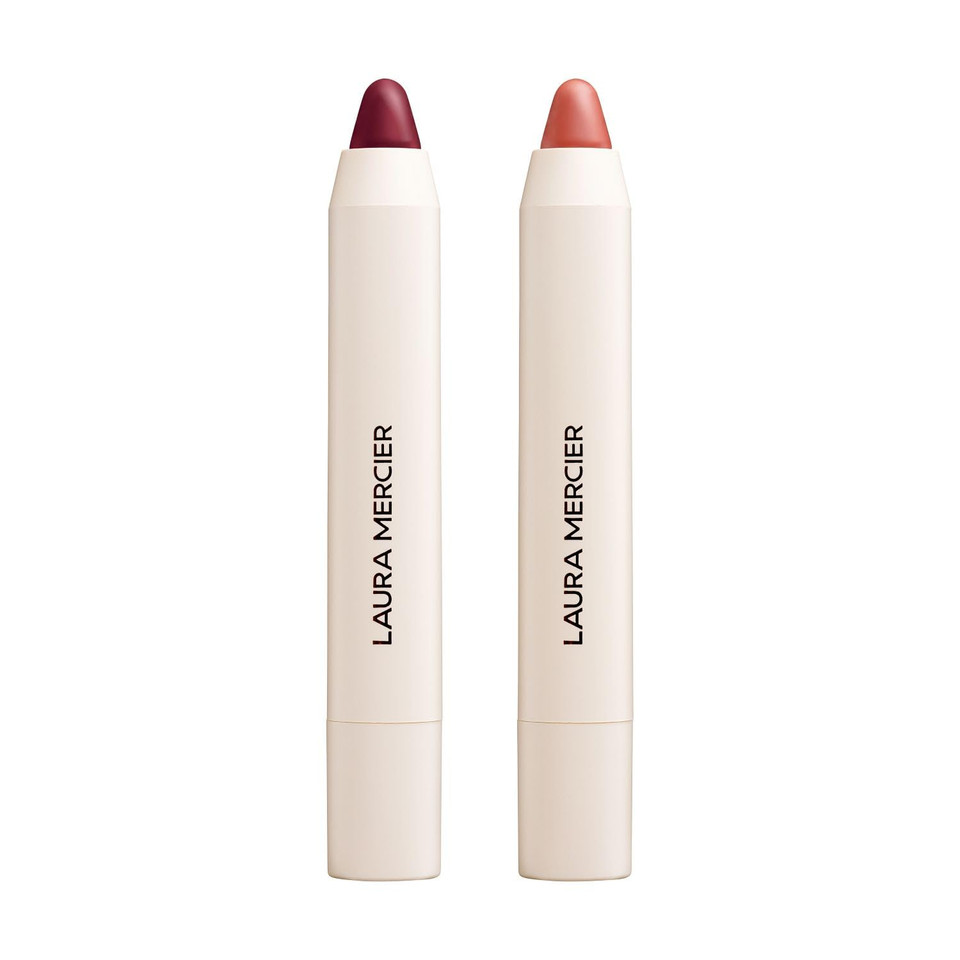 Laura Mercier Petal Soft Lipstick Crayon, 24Hr Lip Softening Hydration, 12Hr Sheer Matte Lip Color, Comfortable Weightless Wear, Diffused, Blurred Effect, Limited Edition Set