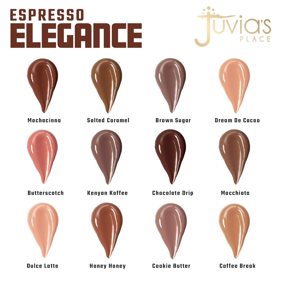 Juvia'S Place Coffee Shop Lip Gloss - Coffee Break - Hydrating Butter Lip Gloss For Women, Long-Lasting Shine, Moisturizing Glass-Like Finish, Plumping Non-Sticky, Suitable For Every Vibe